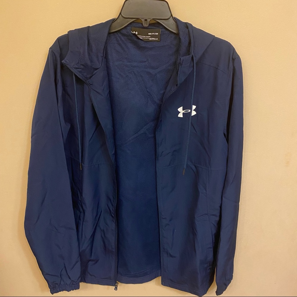 Under Armour Navy Windbreaker NWOT